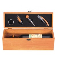 Solid Bamboo Wine Gift Box Set Wine Bottle wine set