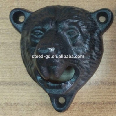 Cast-Iron Bear Head Bottle Opener