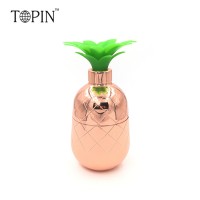 Copper Plating Stainless steel Pineapple design cocktail shaker